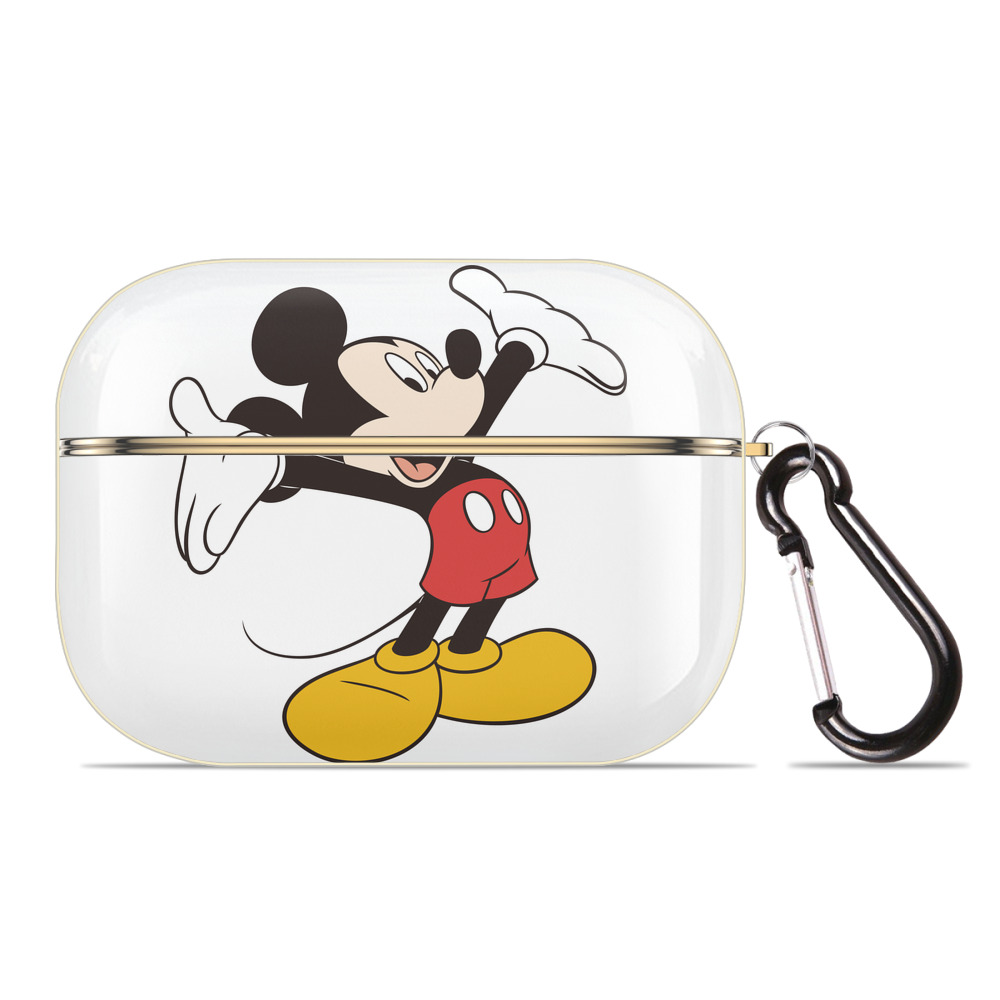 （画像用） ミッキーマウス Mickey Mouse 【AirPods Pro用】ハードシェル保護ケース｜耐衝撃・防指紋・カラビナ付き商品仕様