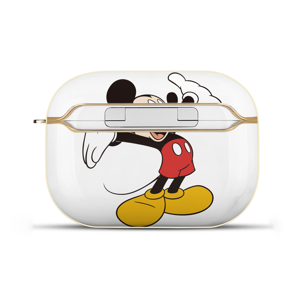 （画像用） ミッキーマウス Mickey Mouse 【AirPods Pro用】ハードシェル保護ケース｜耐衝撃・防指紋・カラビナ付き商品仕様