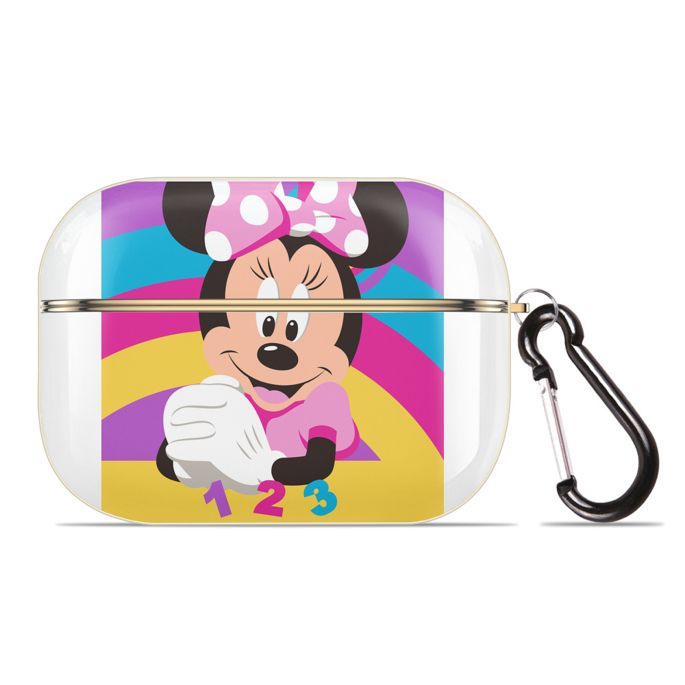 （画像用） ミッキーマウス Mickey Mouse 【AirPods Pro用】ハードシェル保護ケース｜耐衝撃・防指紋・カラビナ付き商品仕様