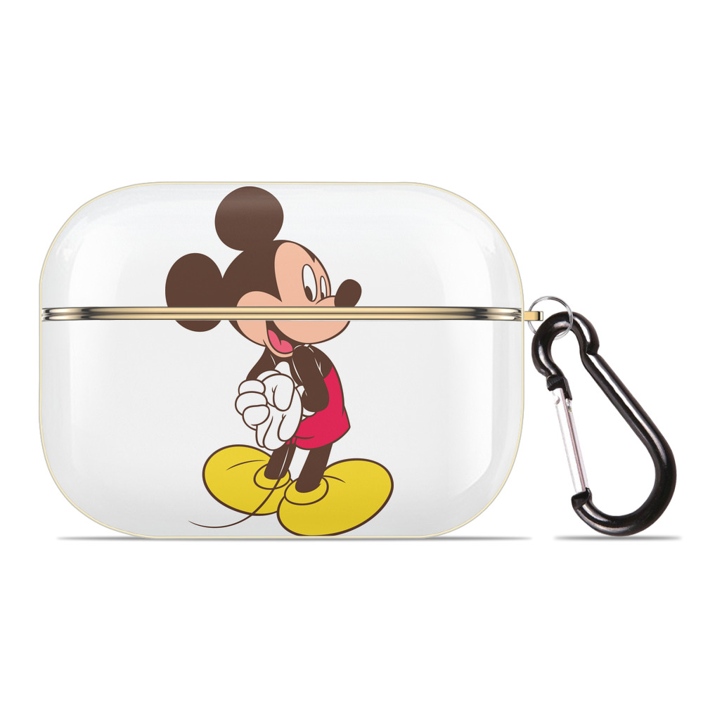 （画像用） ミッキーマウス Mickey Mouse 【AirPods Pro用】ハードシェル保護ケース｜耐衝撃・防指紋・カラビナ付き商品仕様