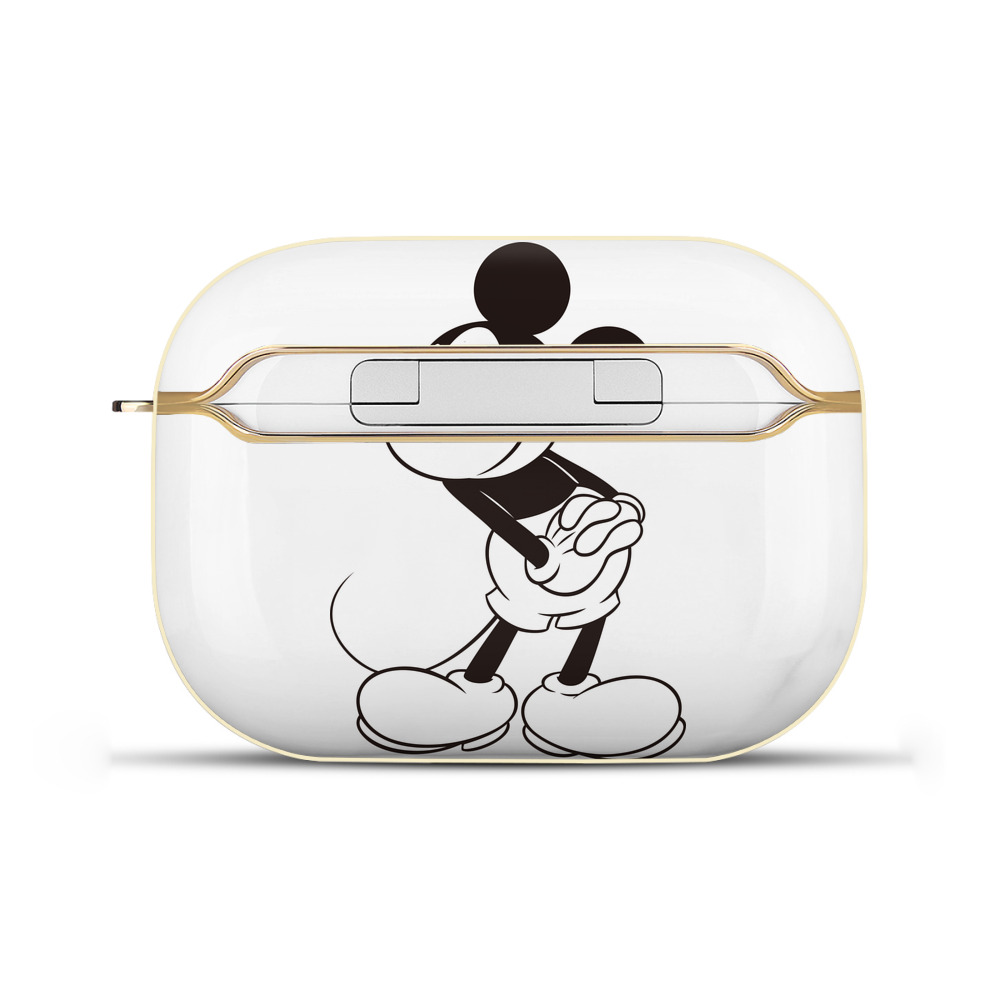 （画像用） ミッキーマウス Mickey Mouse 【AirPods Pro用】ハードシェル保護ケース｜耐衝撃・防指紋・カラビナ付き商品仕様