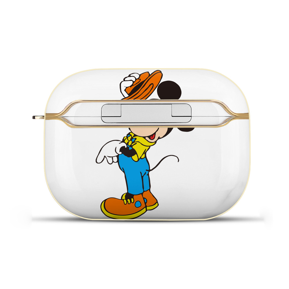 （画像用） ミッキーマウス Mickey Mouse 【AirPods Pro用】ハードシェル保護ケース｜耐衝撃・防指紋・カラビナ付き商品仕様
