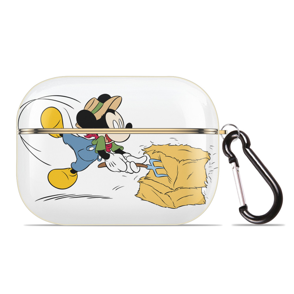 （画像用） ミッキーマウス Mickey Mouse 【AirPods Pro用】ハードシェル保護ケース｜耐衝撃・防指紋・カラビナ付き商品仕様