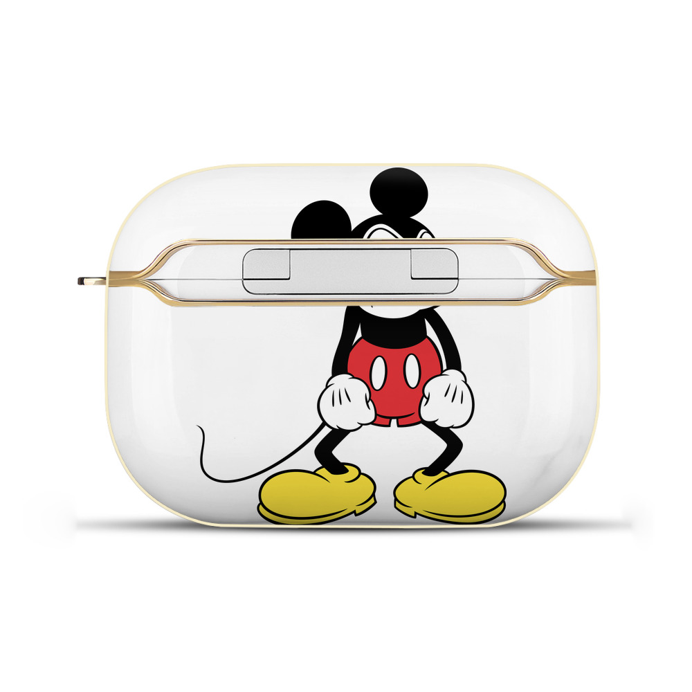 （画像用） ミッキーマウス Mickey Mouse 【AirPods Pro用】ハードシェル保護ケース｜耐衝撃・防指紋・カラビナ付き商品仕様