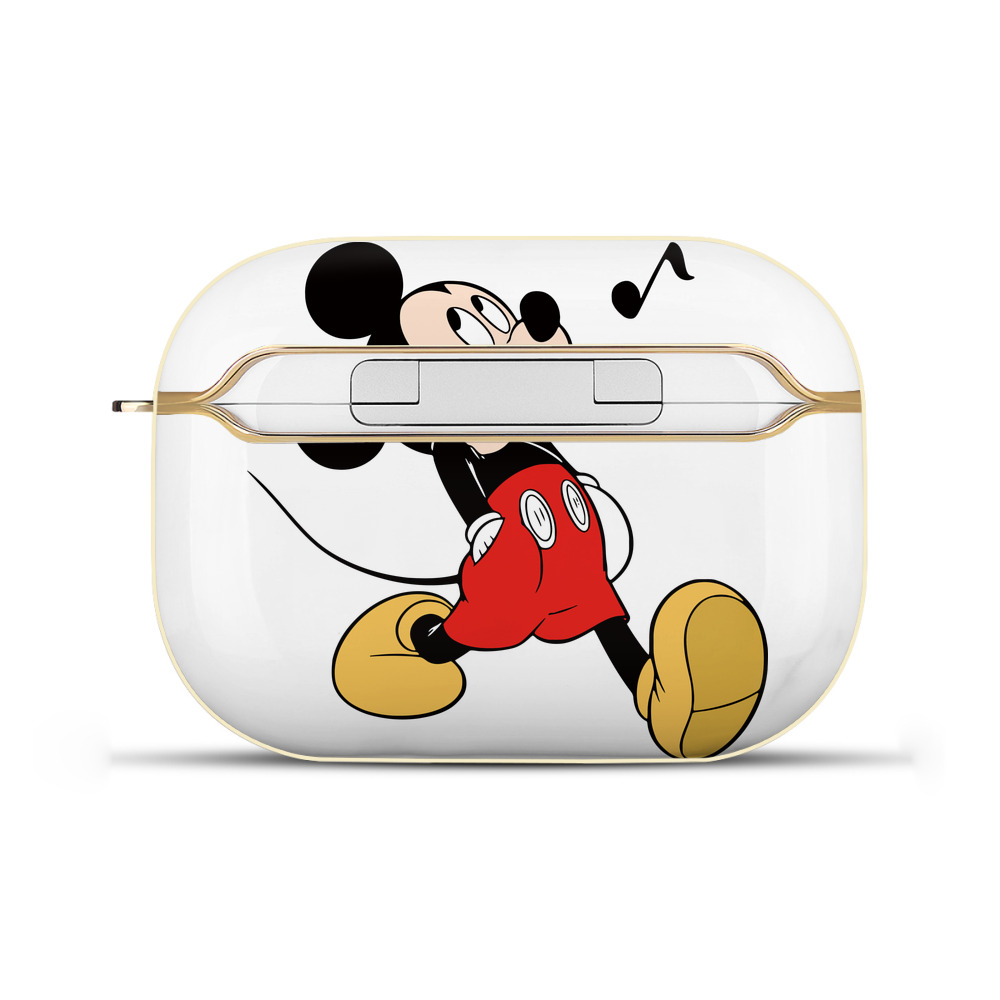 （画像用） ミッキーマウス Mickey Mouse 【AirPods Pro用】ハードシェル保護ケース｜耐衝撃・防指紋・カラビナ付き商品仕様
