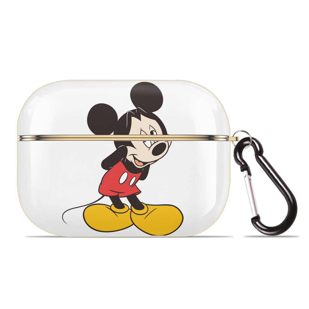 （画像用） ミッキーマウス Mickey Mouse 【AirPods Pro用】ハードシェル保護ケース｜耐衝撃・防指紋・カラビナ付き商品仕様