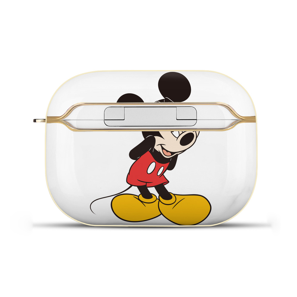 （画像用） ミッキーマウス Mickey Mouse 【AirPods Pro用】ハードシェル保護ケース｜耐衝撃・防指紋・カラビナ付き商品仕様