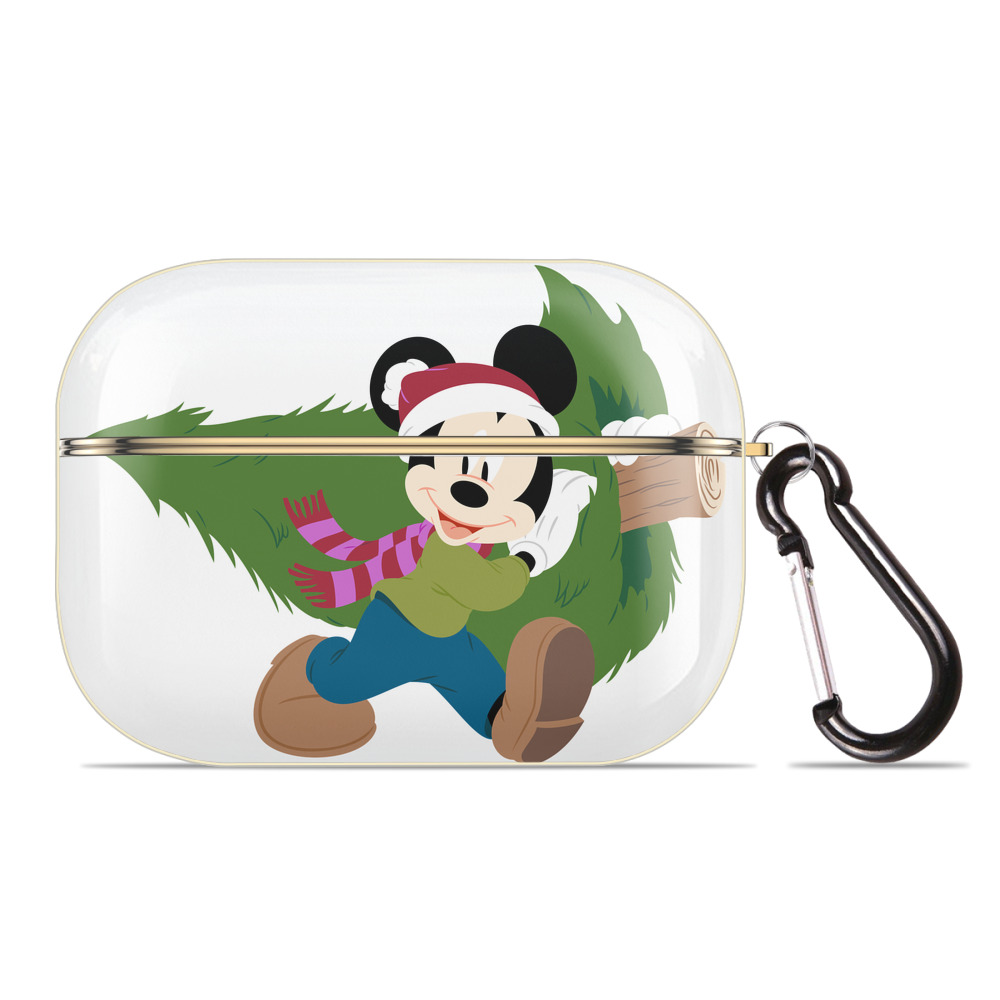 （画像用） ミッキーマウス Mickey Mouse 【AirPods Pro用】ハードシェル保護ケース｜耐衝撃・防指紋・カラビナ付き商品仕様