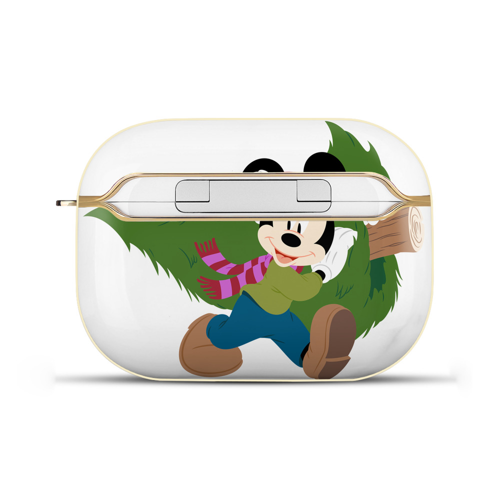 （画像用） ミッキーマウス Mickey Mouse 【AirPods Pro用】ハードシェル保護ケース｜耐衝撃・防指紋・カラビナ付き商品仕様