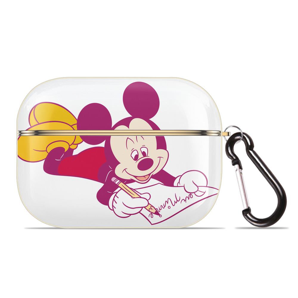 （画像用） ミッキーマウス Mickey Mouse 【AirPods Pro用】ハードシェル保護ケース｜耐衝撃・防指紋・カラビナ付き商品仕様