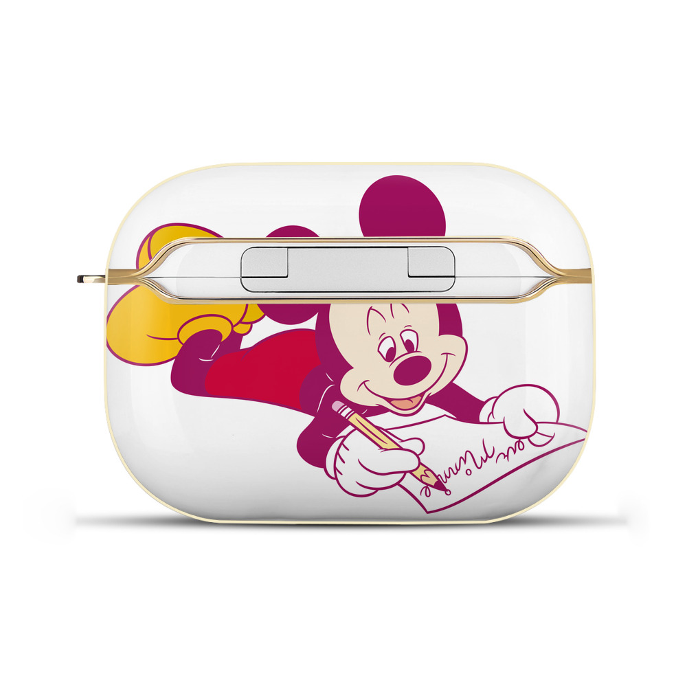 （画像用） ミッキーマウス Mickey Mouse 【AirPods Pro用】ハードシェル保護ケース｜耐衝撃・防指紋・カラビナ付き商品仕様