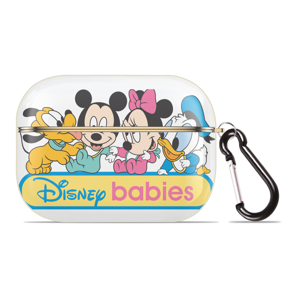 （画像用） ミッキーマウス Mickey Mouse 【AirPods Pro用】ハードシェル保護ケース｜耐衝撃・防指紋・カラビナ付き商品仕様
