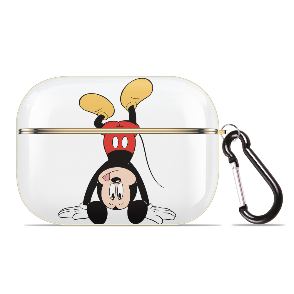 （画像用） ミッキーマウス Mickey Mouse 【AirPods Pro用】ハードシェル保護ケース｜耐衝撃・防指紋・カラビナ付き商品仕様