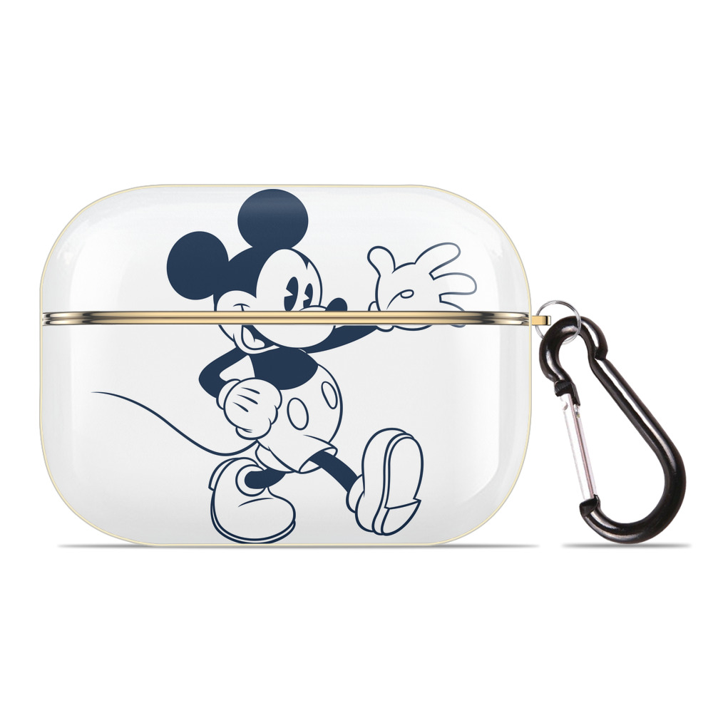 （画像用） ミッキーマウス Mickey Mouse 【AirPods Pro用】ハードシェル保護ケース｜耐衝撃・防指紋・カラビナ付き商品仕様