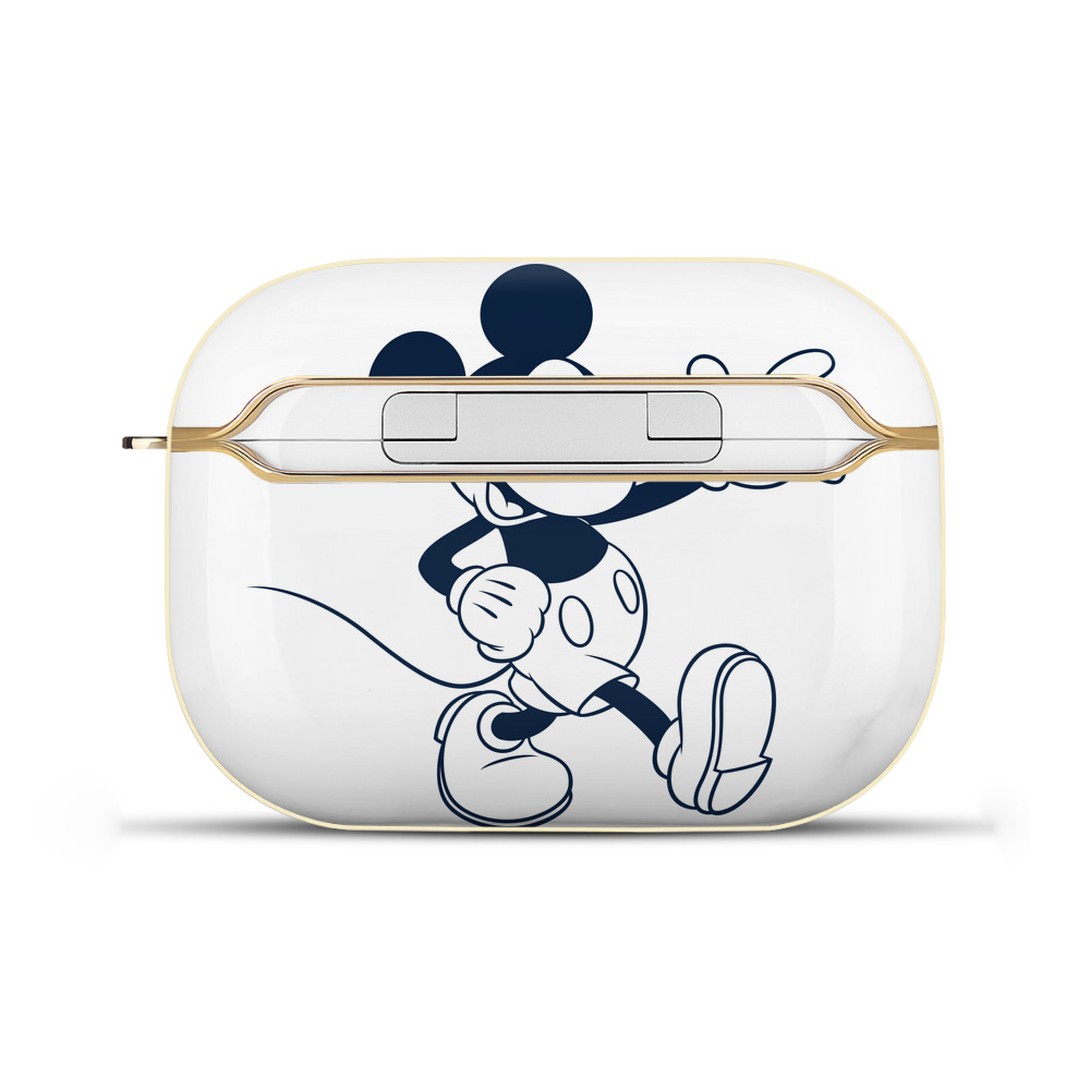 （画像用） ミッキーマウス Mickey Mouse 【AirPods Pro用】ハードシェル保護ケース｜耐衝撃・防指紋・カラビナ付き商品仕様