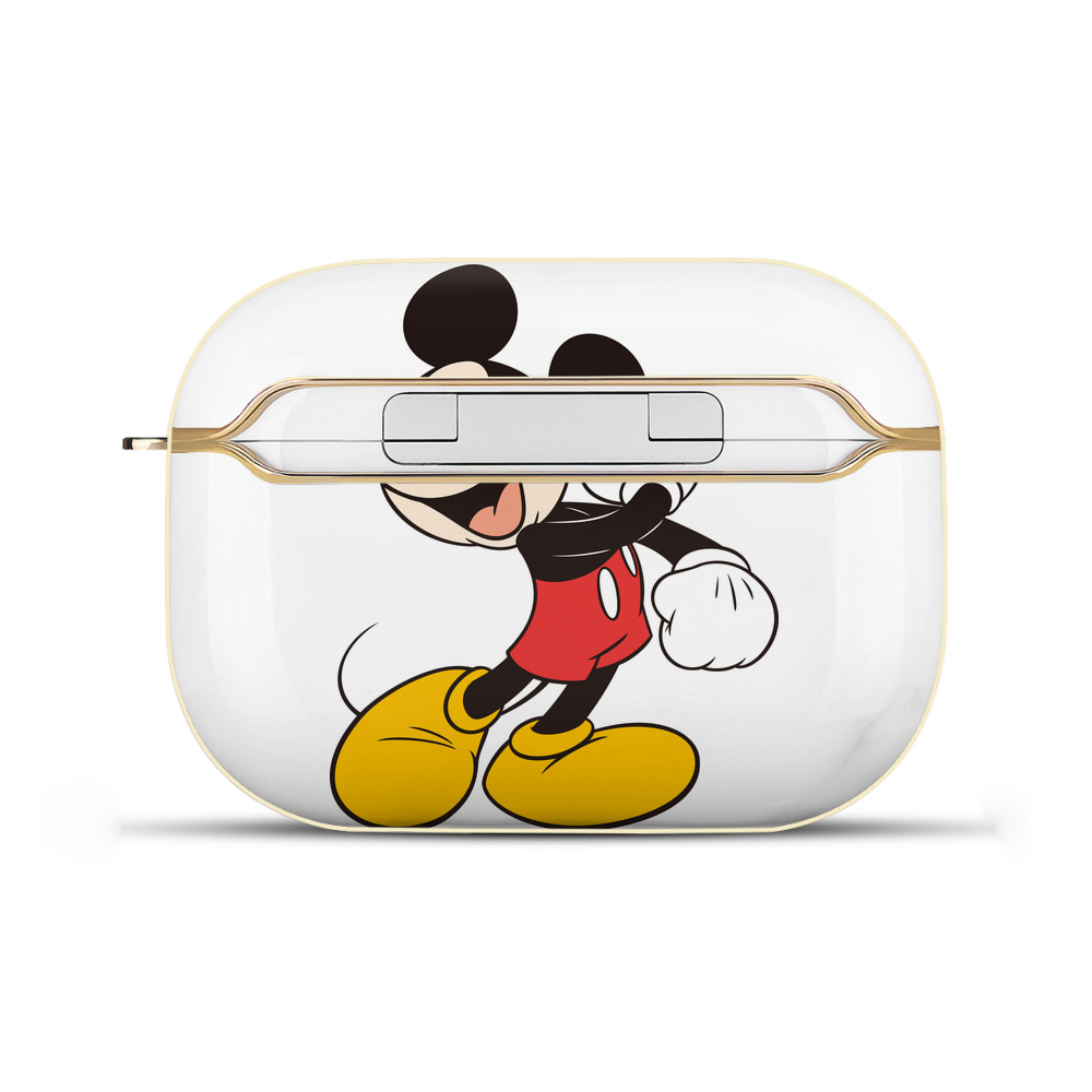 （画像用） ミッキーマウス Mickey Mouse 【AirPods Pro用】ハードシェル保護ケース｜耐衝撃・防指紋・カラビナ付き商品仕様