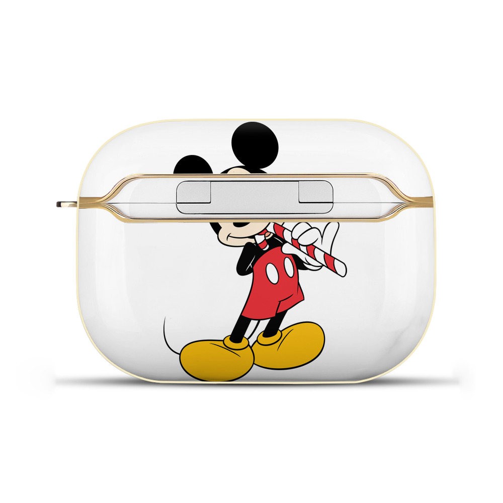 （画像用） ミッキーマウス Mickey Mouse 【AirPods Pro用】ハードシェル保護ケース｜耐衝撃・防指紋・カラビナ付き商品仕様