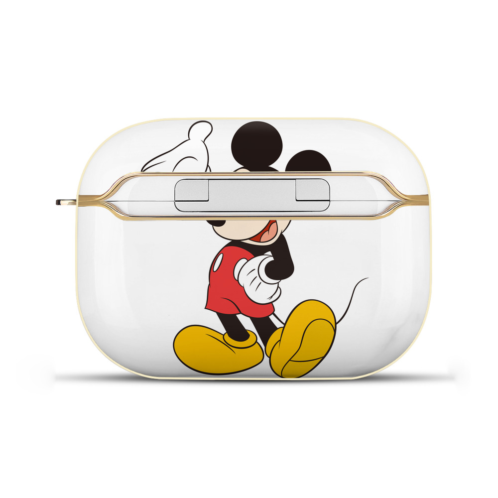 （画像用） ミッキーマウス Mickey Mouse 【AirPods Pro用】ハードシェル保護ケース｜耐衝撃・防指紋・カラビナ付き商品仕様