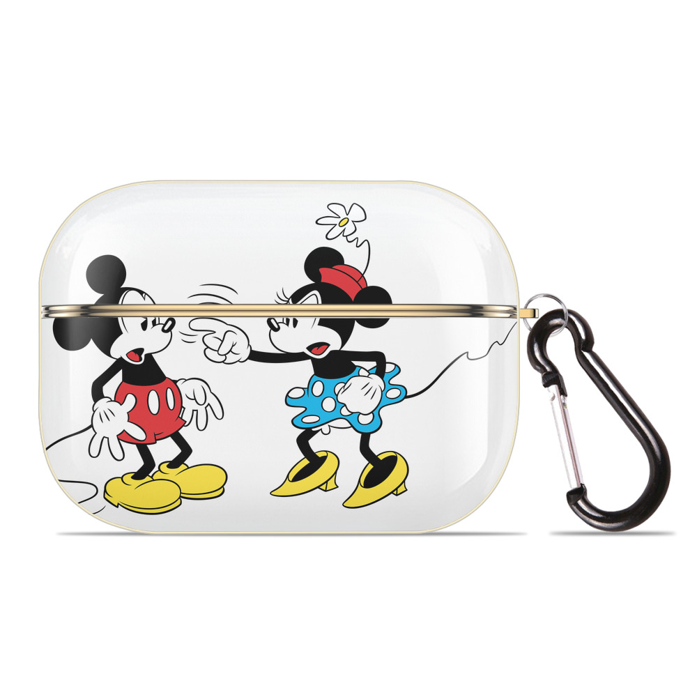 （画像用） ミッキーマウス Mickey Mouse 【AirPods Pro用】ハードシェル保護ケース｜耐衝撃・防指紋・カラビナ付き商品仕様