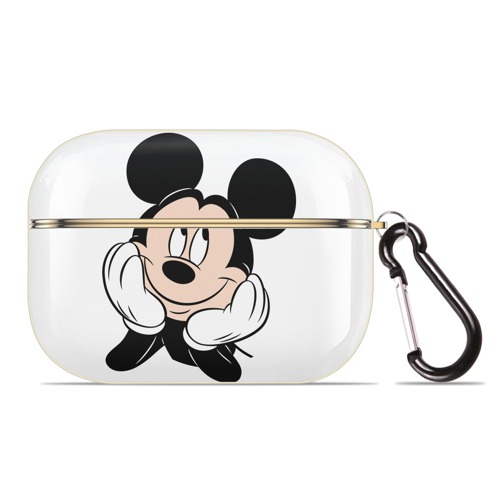 （画像用） ミッキーマウス Mickey Mouse 【AirPods Pro用】ハードシェル保護ケース｜耐衝撃・防指紋・カラビナ付き商品仕様