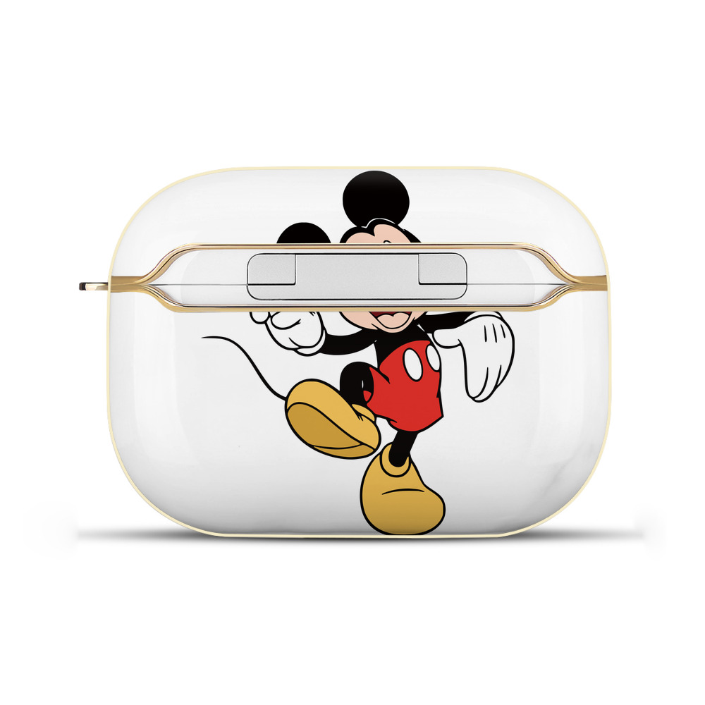 （画像用） ミッキーマウス Mickey Mouse 【AirPods Pro用】ハードシェル保護ケース｜耐衝撃・防指紋・カラビナ付き商品仕様