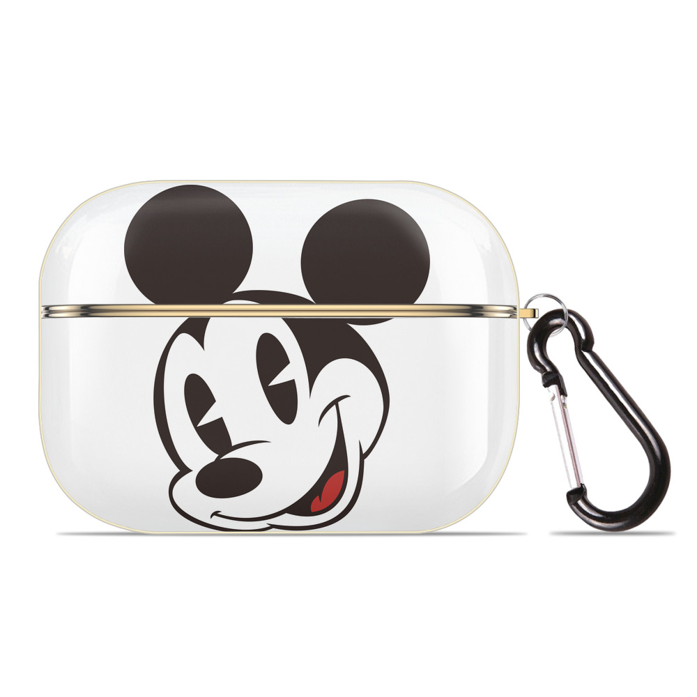 （画像用） ミッキーマウス Mickey Mouse 【AirPods Pro用】ハードシェル保護ケース｜耐衝撃・防指紋・カラビナ付き商品仕様