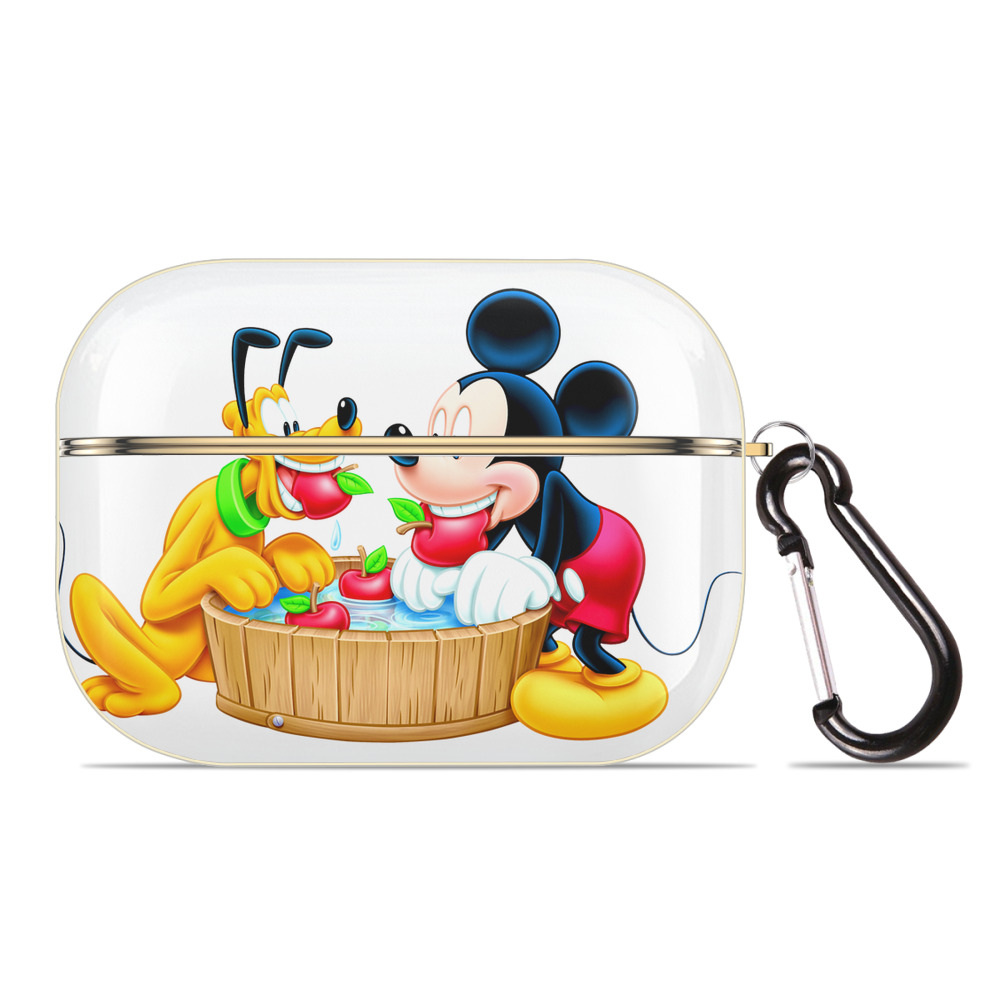 （画像用） ミッキーマウス Mickey Mouse 【AirPods Pro用】ハードシェル保護ケース｜耐衝撃・防指紋・カラビナ付き商品仕様