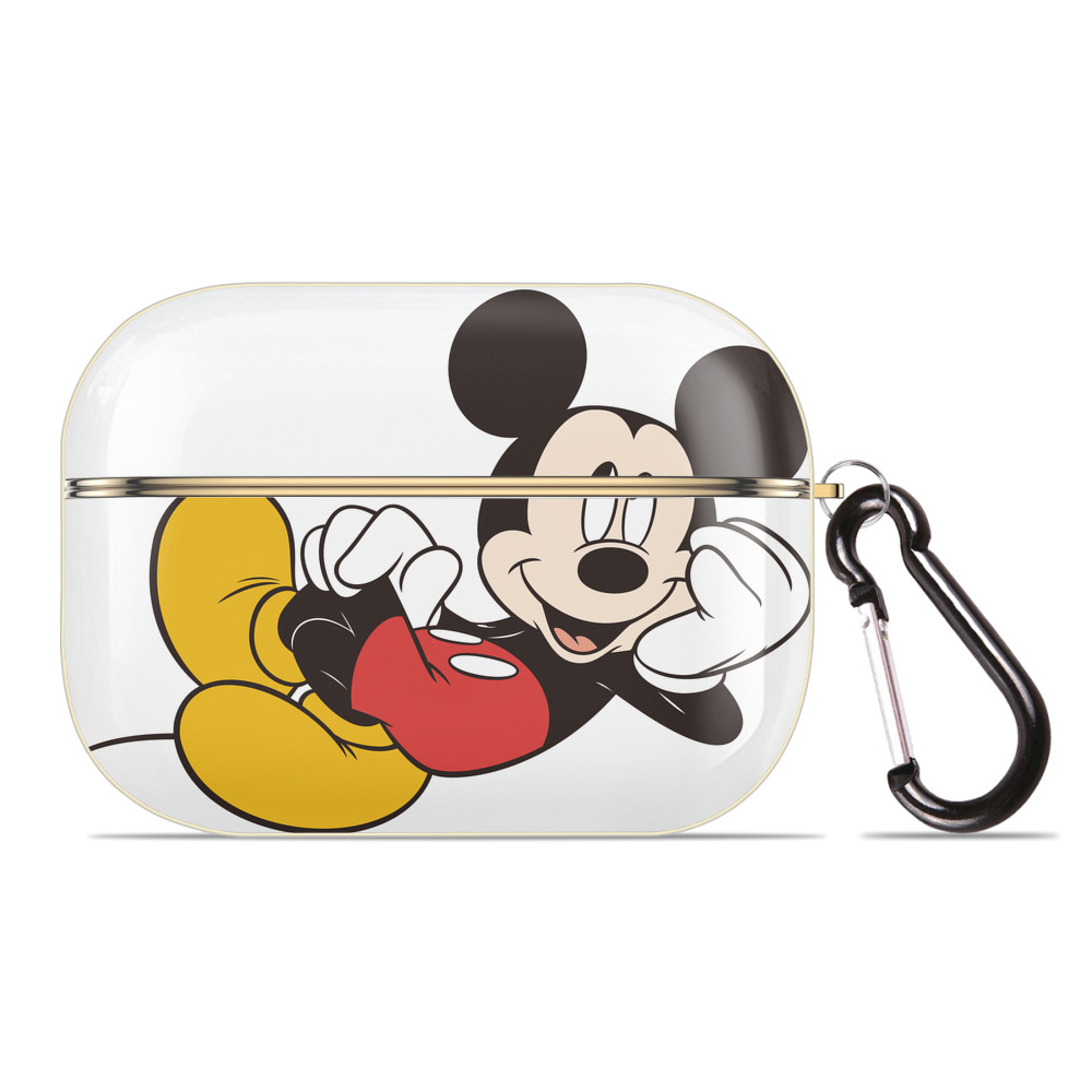 （画像用） ミッキーマウス Mickey Mouse 【AirPods Pro用】ハードシェル保護ケース｜耐衝撃・防指紋・カラビナ付き商品仕様