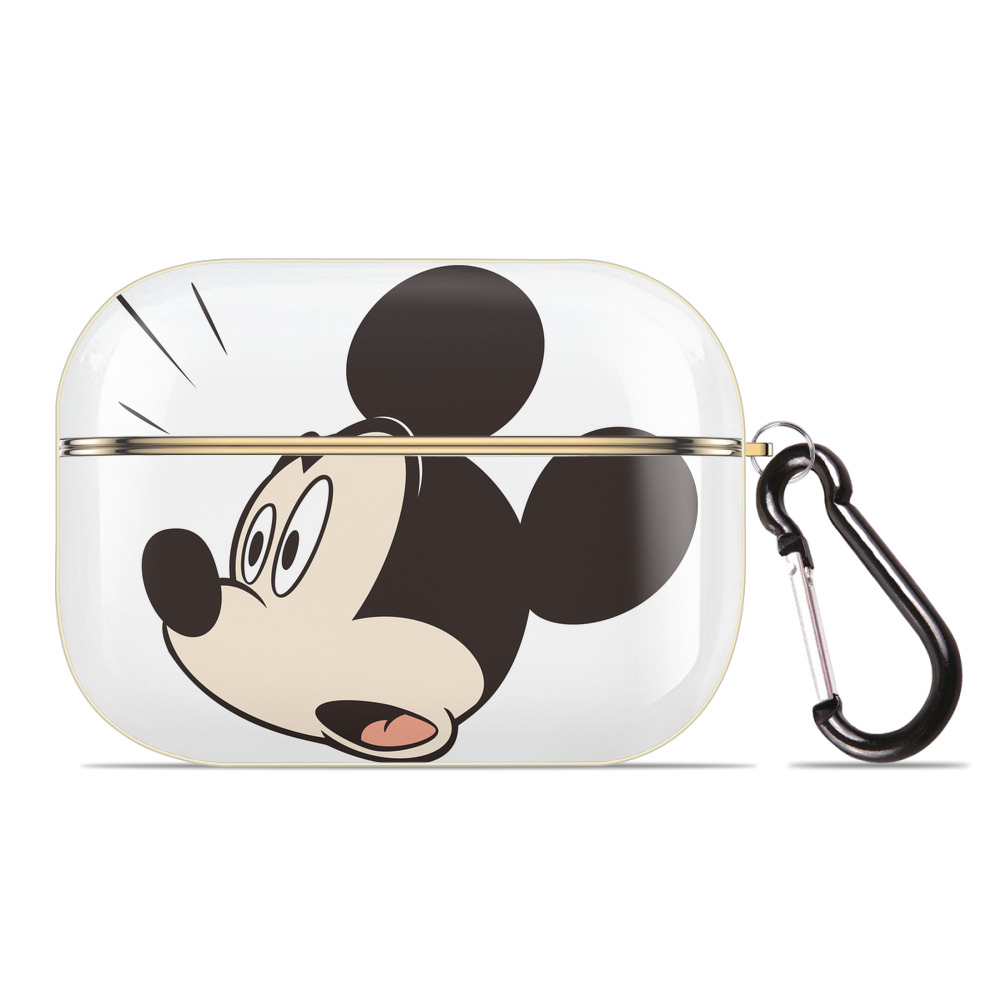 （画像用） ミッキーマウス Mickey Mouse 【AirPods Pro用】ハードシェル保護ケース｜耐衝撃・防指紋・カラビナ付き商品仕様