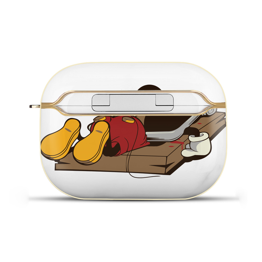 （画像用） ミッキーマウス Mickey Mouse 【AirPods Pro用】ハードシェル保護ケース｜耐衝撃・防指紋・カラビナ付き商品仕様