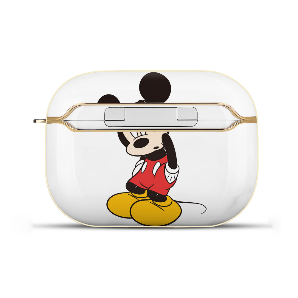 （画像用） ミッキーマウス Mickey Mouse 【AirPods Pro用】ハードシェル保護ケース｜耐衝撃・防指紋・カラビナ付き商品仕様