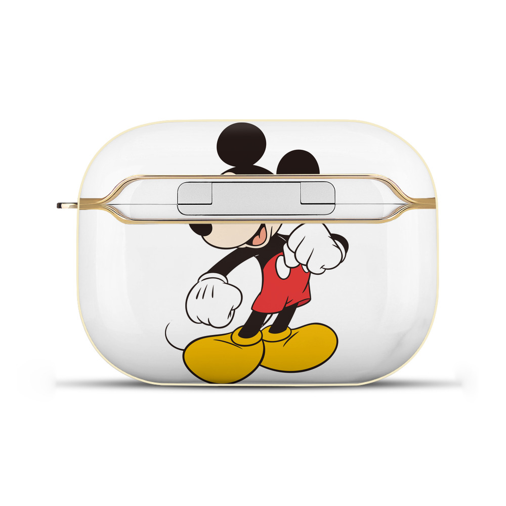 （画像用） ミッキーマウス Mickey Mouse 【AirPods Pro用】ハードシェル保護ケース｜耐衝撃・防指紋・カラビナ付き商品仕様