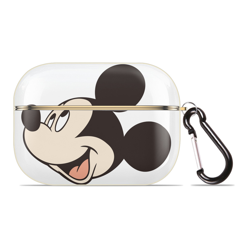 （画像用） ミッキーマウス Mickey Mouse 【AirPods Pro用】ハードシェル保護ケース｜耐衝撃・防指紋・カラビナ付き商品仕様