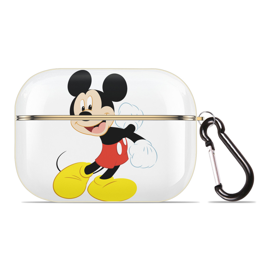 （画像用） ミッキーマウス Mickey Mouse 【AirPods Pro用】ハードシェル保護ケース｜耐衝撃・防指紋・カラビナ付き商品仕様