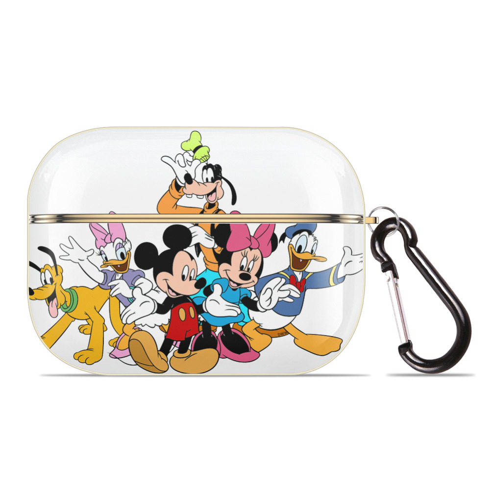 （画像用） ミッキーマウス Mickey Mouse 【AirPods Pro用】ハードシェル保護ケース｜耐衝撃・防指紋・カラビナ付き商品仕様