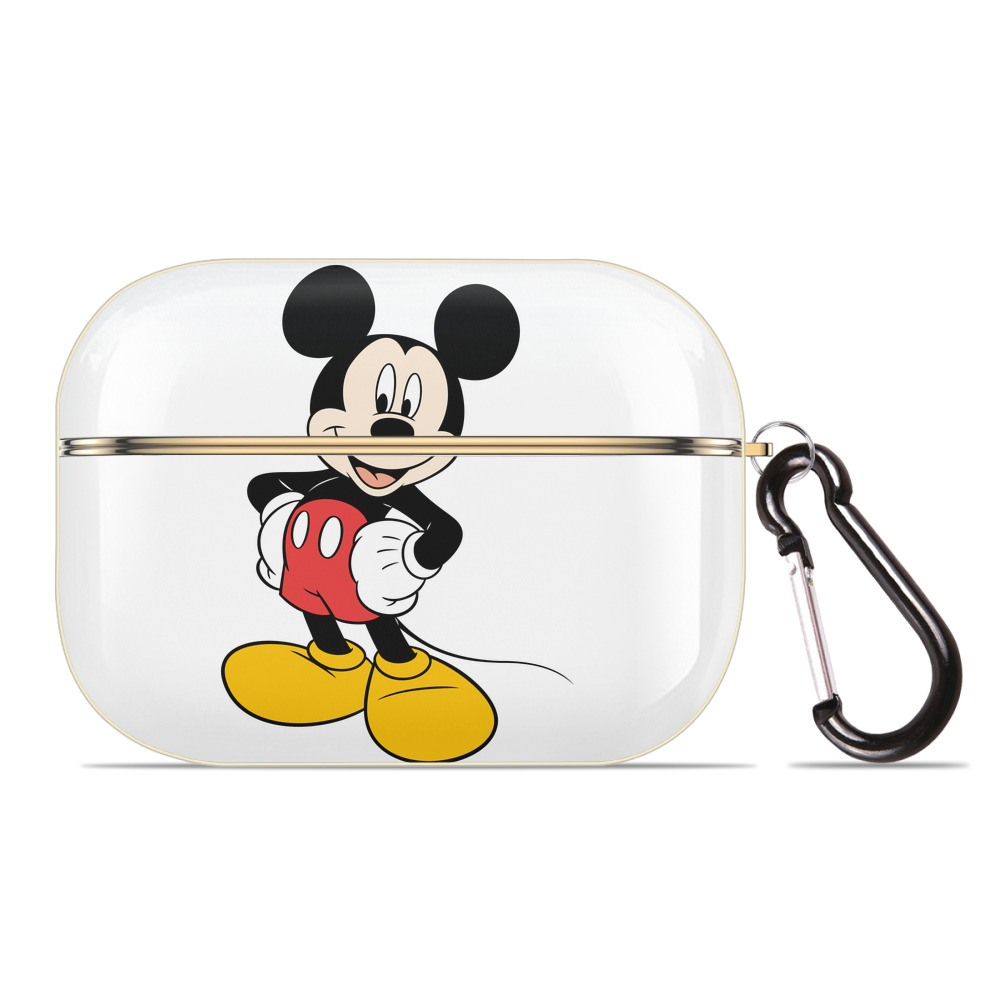 （画像用） ミッキーマウス Mickey Mouse 【AirPods Pro用】ハードシェル保護ケース｜耐衝撃・防指紋・カラビナ付き商品仕様