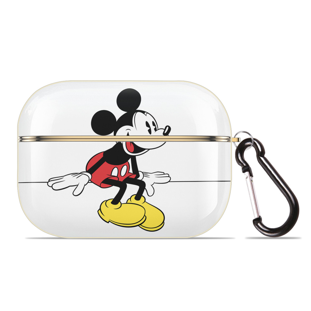 （画像用） ミッキーマウス Mickey Mouse 【AirPods Pro用】ハードシェル保護ケース｜耐衝撃・防指紋・カラビナ付き商品仕様