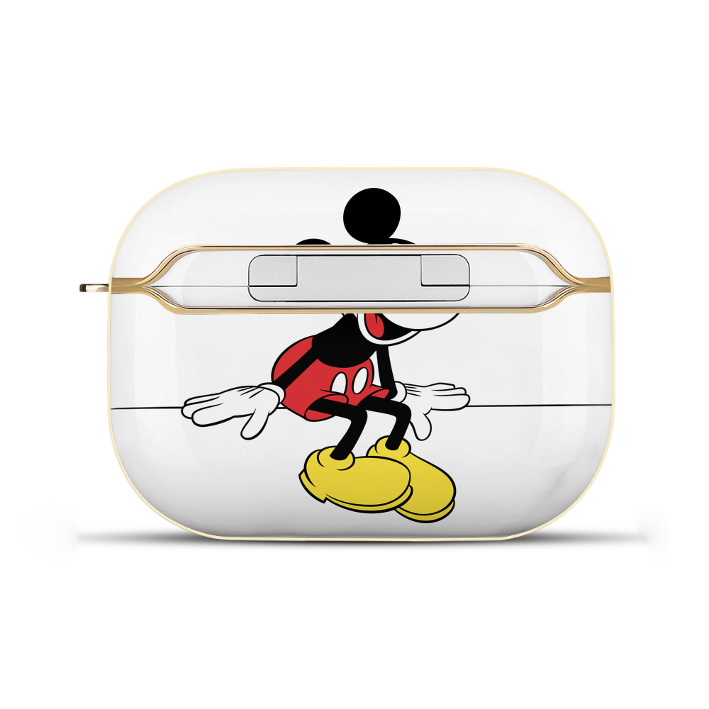 （画像用） ミッキーマウス Mickey Mouse 【AirPods Pro用】ハードシェル保護ケース｜耐衝撃・防指紋・カラビナ付き商品仕様