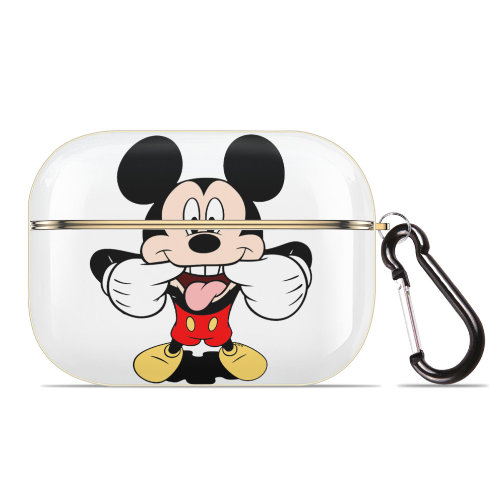（画像用） ミッキーマウス Mickey Mouse 【AirPods Pro用】ハードシェル保護ケース｜耐衝撃・防指紋・カラビナ付き商品仕様