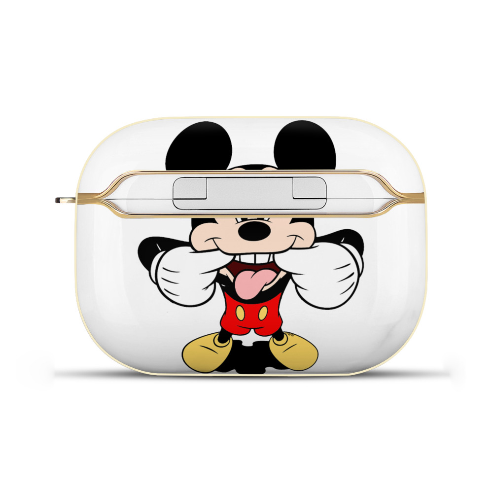（画像用） ミッキーマウス Mickey Mouse 【AirPods Pro用】ハードシェル保護ケース｜耐衝撃・防指紋・カラビナ付き商品仕様