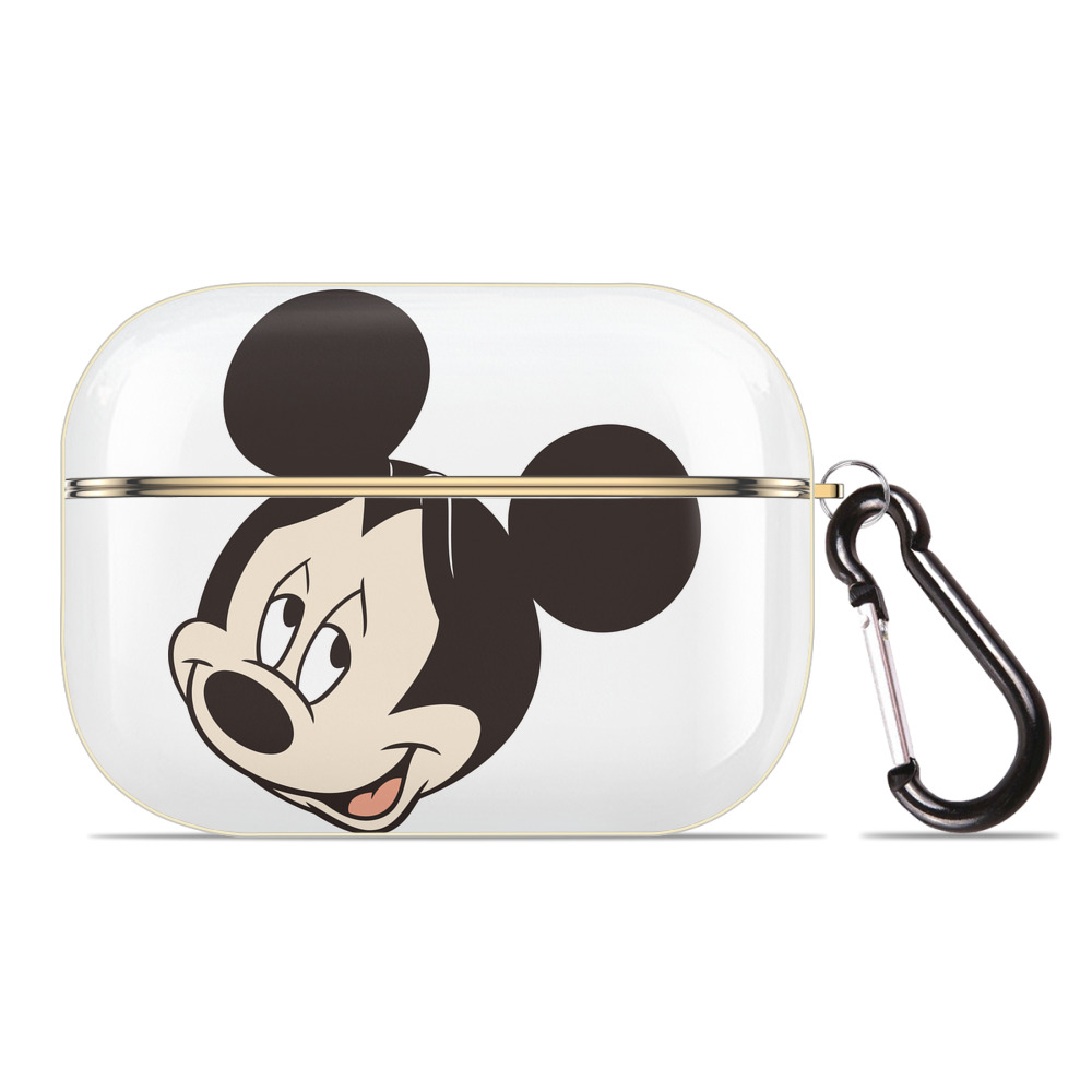 （画像用） ミッキーマウス Mickey Mouse 【AirPods Pro用】ハードシェル保護ケース｜耐衝撃・防指紋・カラビナ付き商品仕様