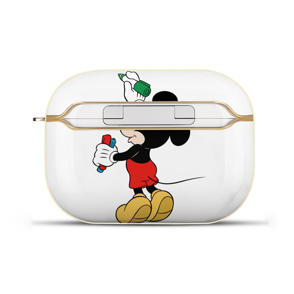 （画像用） ミッキーマウス Mickey Mouse 【AirPods Pro用】ハードシェル保護ケース｜耐衝撃・防指紋・カラビナ付き商品仕様