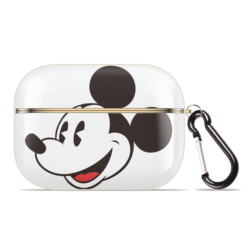 （画像用） ミッキーマウス Mickey Mouse 【AirPods Pro用】ハードシェル保護ケース｜耐衝撃・防指紋・カラビナ付き商品仕様