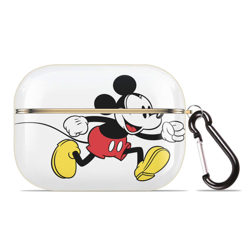 （画像用） ミッキーマウス Mickey Mouse 【AirPods Pro用】ハードシェル保護ケース｜耐衝撃・防指紋・カラビナ付き商品仕様