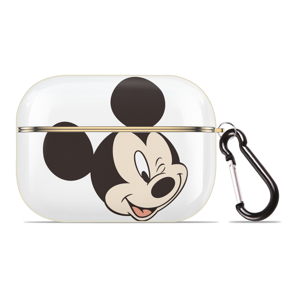 （画像用） ミッキーマウス Mickey Mouse 【AirPods Pro用】ハードシェル保護ケース｜耐衝撃・防指紋・カラビナ付き商品仕様