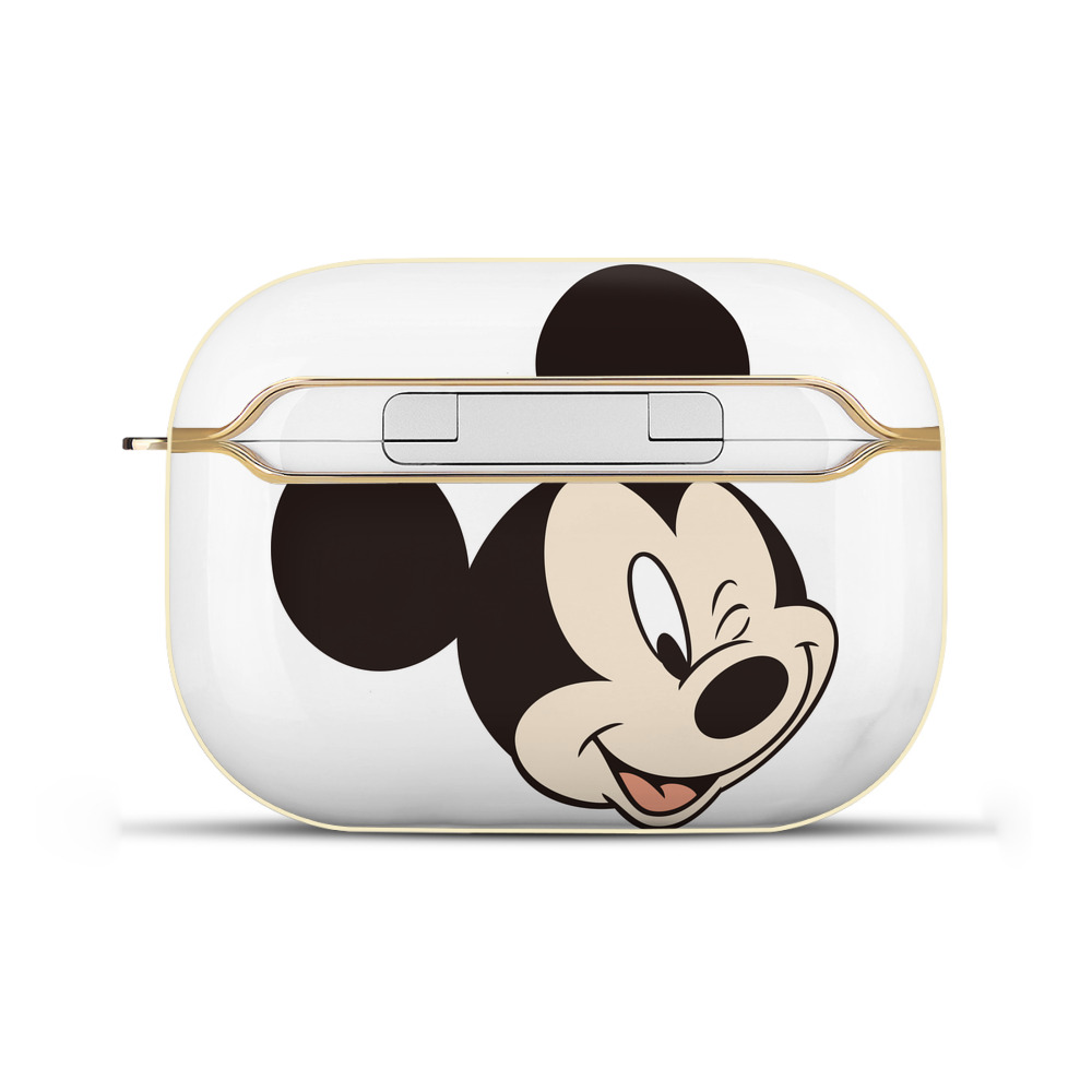 （画像用） ミッキーマウス Mickey Mouse 【AirPods Pro用】ハードシェル保護ケース｜耐衝撃・防指紋・カラビナ付き商品仕様