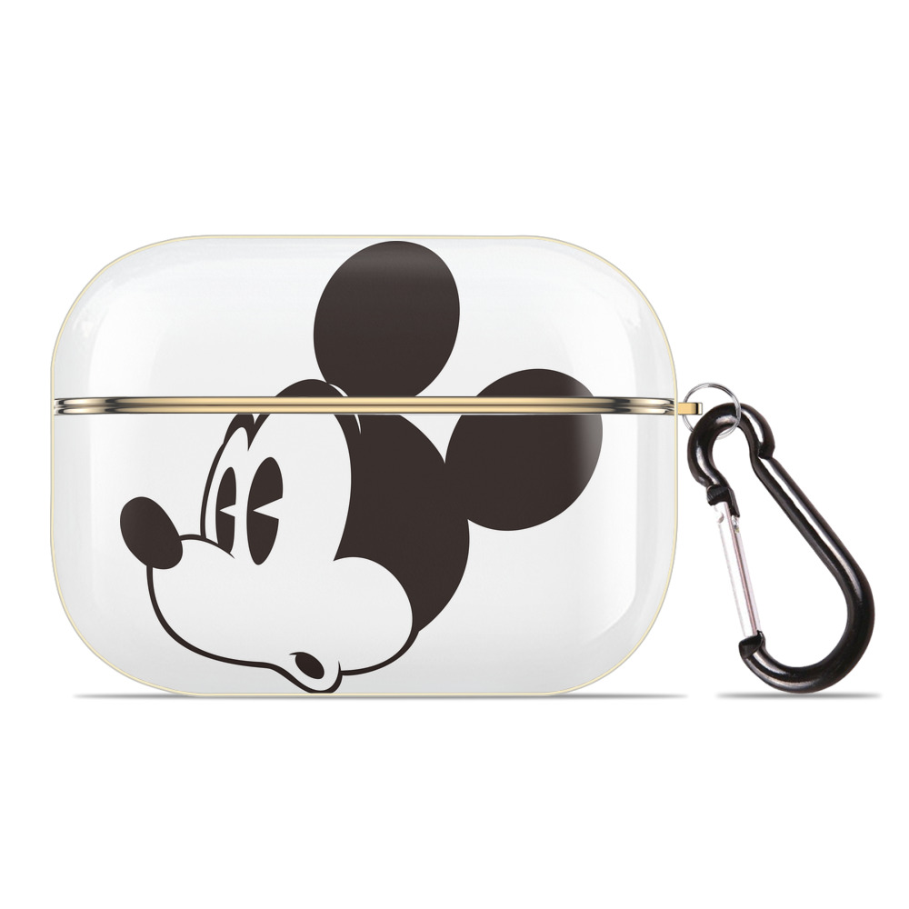 （画像用） ミッキーマウス Mickey Mouse 【AirPods Pro用】ハードシェル保護ケース｜耐衝撃・防指紋・カラビナ付き商品仕様