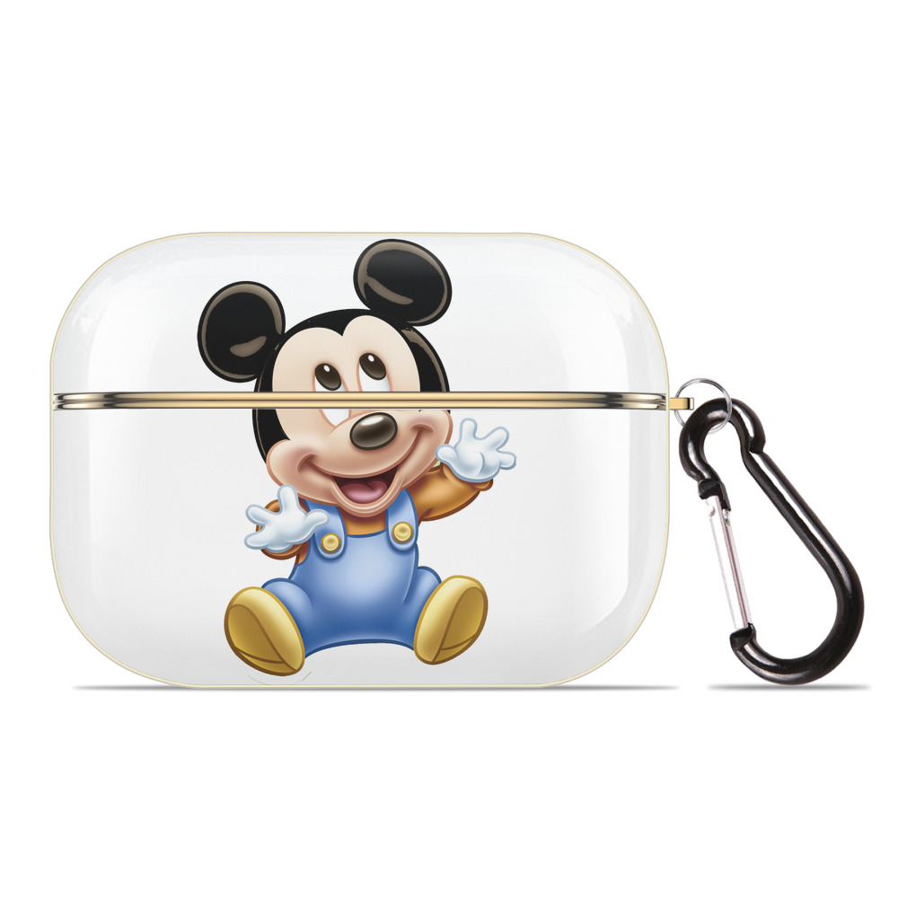 （画像用） ミッキーマウス Mickey Mouse 【AirPods Pro用】ハードシェル保護ケース｜耐衝撃・防指紋・カラビナ付き商品仕様