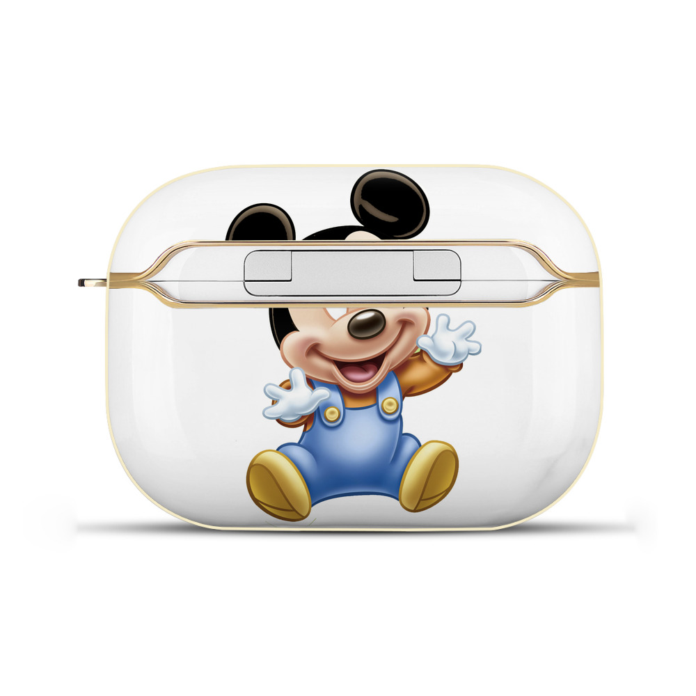 （画像用） ミッキーマウス Mickey Mouse 【AirPods Pro用】ハードシェル保護ケース｜耐衝撃・防指紋・カラビナ付き商品仕様