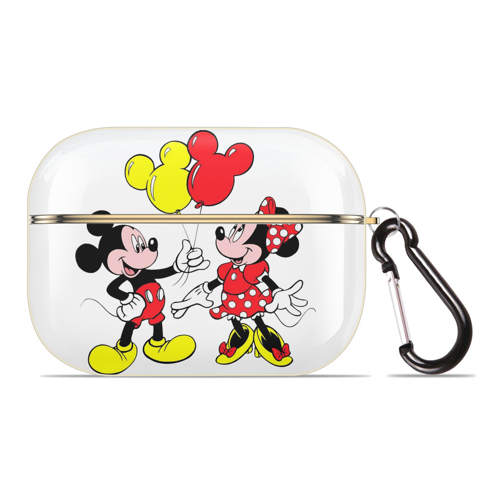 （画像用） ミッキーマウス Mickey Mouse 【AirPods Pro用】ハードシェル保護ケース｜耐衝撃・防指紋・カラビナ付き商品仕様